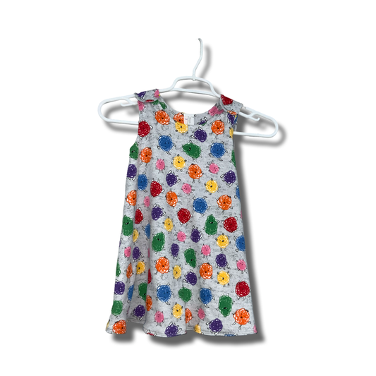Girls Summer Dress, Angry Monsters Print