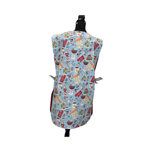 Apron Christmas Print Adult Apron, Holiday Apron.
