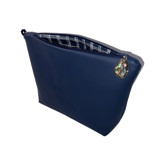 Handbag, Blue Wrist Clutch