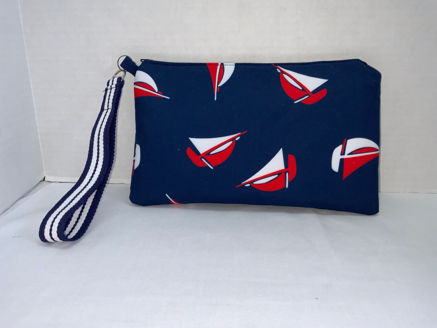 Handbag, Cute Clutch Sailboat Print, water resistant